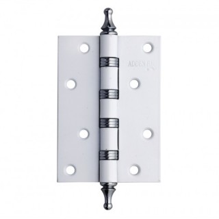 Петля универсальная Vintage 100X70X2.5 4W WHITE / CHROME ADDEN BAU Петля универсальная Vintage 100X70X2.5 4W WHITE / CHROME ADDEN BAU