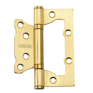 Петля универсальная без врезки 100X75X2.5 BUT SATIN GOLD ADDEN BAU Петля универсальная без врезки 100X75X2.5 BUT SATIN GOLD ADDEN BAU