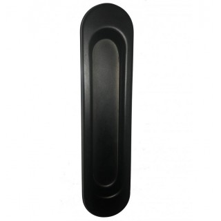 Ручка для раздвижной двери без механизма, овал, цвет черный Ручка для раздвижной двери без механизма, овал, цвет черный