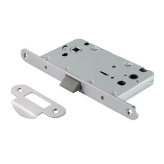 Защёлка сантехническая с пластиковым язычком LP 5112OL 99, матовый хром Защёлка сантехническая с пластиковым язычком LP 5112OL 99, матовый хром