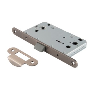 Защёлка сантехническая с пластиковым язычком LP 5112OL BH, чернёное серебро Защёлка сантехническая с пластиковым язычком LP 5112OL BH, чернёное серебро