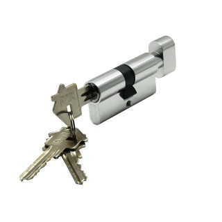 Ключевой цилиндр BUSSARE CYL 3-50 TR CHROME (ключ-завёртка, 3 ключа, хром блестящий) Ключевой цилиндр BUSSARE CYL 3-50 TR CHROME (ключ-завёртка, 3 ключа, хром блестящий)