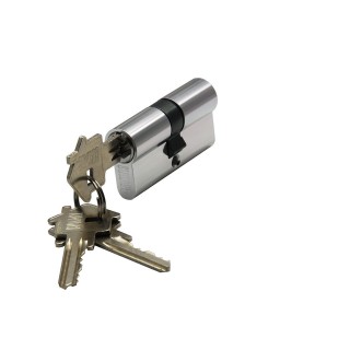 Ключевой цилиндр BUSSARE CYL 3-50 CHROME (ключ-ключ, 3 ключа, хром блестящий) Ключевой цилиндр BUSSARE CYL 3-50 CHROME (ключ-ключ, 3 ключа, хром блестящий)