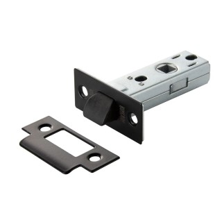 Защёлка межкомнатная L6-45 PLAST BLACK Защёлка межкомнатная L6-45 PLAST BLACK