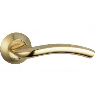 Ручка дверная PRATICO A-09-10 GOLD/S.GOLD BUSSARE Ручка дверная PRATICO A-09-10 GOLD/S.GOLD BUSSARE