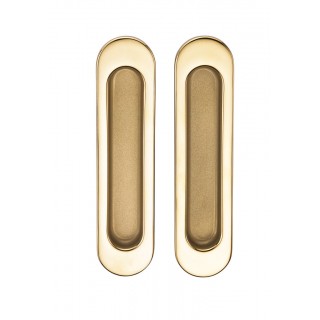 Ручка для раздвижных дверей без механизма SILLUR A-KO5-VO P.GOLD/S.GOLD SILLUR