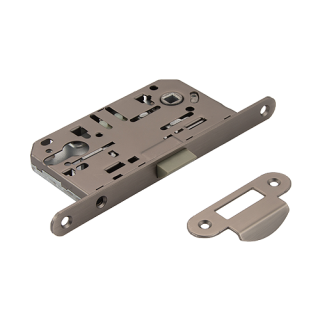 Защёлка врезная под ключевой цилиндр с пластиковым язычком ADDEN BAU. KEY 418 GRAPHITE (цвет ГРАФИТ) Защёлка врезная под ключевой цилиндр с пластиковым язычком ADDEN BAU. KEY 418 GRAPHITE (цвет ГРАФИТ)