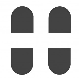 Накладки на скрытую петлю Eclipse 2.2 (черный матовый) E30200.87.93 Накладки на скрытую петлю Eclipse 2.2 (черный матовый) E30200.87.93