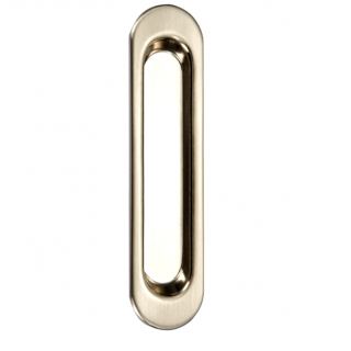 Ручка для раздвижной двери без механизма, овал, цвет матовый никель Ручка для раздвижной двери без механизма, овал, цвет матовый никель