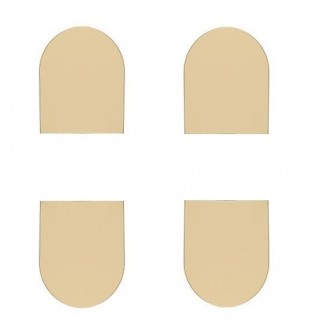 Накладки на скрытую петлю Eclipse 2.2 (золото матовое) E30200.87.23