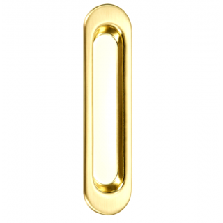 Ручка для раздвижной двери без механизма, овал, цвет золото Ручка для раздвижной двери без механизма, овал, цвет золото