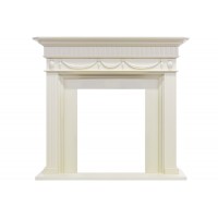 Каминокомплект Corfu - Слоновая кость с очагом Fobos FX Black Royal Flame Каминокомплект Corfu - Слоновая кость с очагом Fobos FX Black Royal Flame