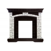 Каминокомплект Glasgow - Венге / Белый с очагом Fobos FX Black Royal Flame Каминокомплект Glasgow - Венге / Белый с очагом Fobos FX Black Royal Flame