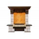 Каминокомплект Pierre Luxe - Темный дуб / Шампань (Высота 975мм) с очагом Cassette 400 LNH-INT (с дровами) Dimplex