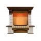 Каминокомплект Pierre Luxe - Дуб / Шампань (Высота 1035мм) с очагом Cassette 600 NH Dimplex