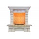 Каминокомплект Pierre Luxe - Слоновая кость / Шампань (Высота 975мм) с очагом Cassette 400 LNH-INT (с дровами) Dimplex