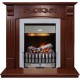 Каминокомплект Sorrento угловой - Орех с очагом Danville Chrome FB2 Dimplex