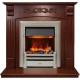 Каминокомплект Sorrento угловой - Орех с очагом Chesford Dimplex