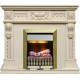 Каминокомплект Corsica - Слоновая кость с патиной (Ширина 1100) с очагом Danville Antique Brass FB2 Dimplex