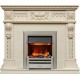 Каминокомплект Corsica - Слоновая кость с патиной (Ширина 1100) с очагом Chesford Dimplex