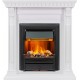 Каминокомплект Orlean - Белый дуб с очагом Brookline Black Dimplex