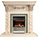 Каминокомплект Luxemburg (каменный) - Сланец/Cлоновая кость с патиной с очагом Cavendish Dimplex