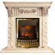 Каминокомплект Luxemburg (каменный) - Сланец/Cлоновая кость с патиной с очагом Atherton Dimplex