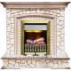 Каминокомплект Preston - Белый/Слоновая кость с патиной с очагом Danville Antique Brass FB2 Dimplex