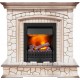 Каминокомплект Preston - Белый/Слоновая кость с патиной с очагом Danville Black FB2 Dimplex