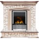 Каминокомплект Preston - Белый/Слоновая кость с патиной с очагом Flagstaff Dimplex