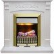 Каминокомплект Sorrento - Белый дуб с очагом Danville Antique Brass FB2 Dimplex