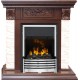 Каминокомплект Luxemburg (каменный) - Сланец/Темный дуб с очагом Flagstaff Dimplex
