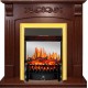 Каминокомплект Sorrento угловой - Орех с очагом Fobos FX M Brass Royal Flame