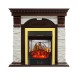 Каминокомплект Dublin - Темный дуб / Сланец белый с очагом Majestic FX M Brass Royal Flame