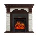 Каминокомплект Dublin - Темный дуб / Сланец белый с очагом Majestic FX Black Royal Flame