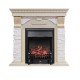 Каминокомплект Dublin - Слоновая кость с патиной / Сланец крем с очагом Fobos FX Black Royal Flame