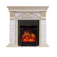 Каминокомплект Dublin - Слоновая кость с патиной / Сланец крем с очагом Majestic FX Black Royal Flame