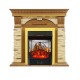 Каминокомплект Dublin -  Дуб / Сланец с очагом Majestic FX M Brass Royal Flame