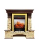 Каминокомплект Pierre Luxe - Темный дуб / Сланец с очагом Fobos FX M Brass Royal Flame