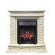 Каминокомплект Luzern - Слоновая кость с очагом Fobos FX Black Royal Flame