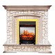 Каминокомплект Preston - Белый/Слоновая кость с патиной с очагом Fobos FX M Brass Royal Flame