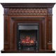 Каминокомплект Alexandria - махагон коричневый антик с очагом Fobos FX Black Royal Flame