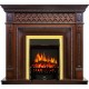 Каминокомплект Alexandria - махагон коричневый антик с очагом Fobos FX Brass Royal Flame
