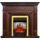 Каминокомплект Alexandria - махагон коричневый антик с очагом Majestic FX M Brass Royal Flame