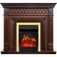Каминокомплект Alexandria - махагон коричневый антик с очагом Majestic FX Brass Royal Flame