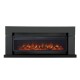 Каминокомплект Lindos Graphite Grey (линейный) с очагом Vision 60 LOG LED Royal Flame