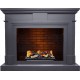 Каминокомплект Coventry - Серый графит / Кирпич с очагом Cassette 400 LNH-INT (с дровами) Dimplex