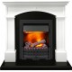 Каминокомплект Langford - Белый с черным с очагом Danville Black FB2 Dimplex