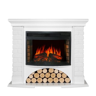 Каминокомплект Village - Белый с очагом Dioramic 25 LED FX Royal Flame Каминокомплект Village - Белый с очагом Dioramic 25 LED FX Royal Flame