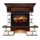 Каминокомплект Pierre Luxe - Белый / Темный дуб с очагом Vision 23 EF LED 3D FX Royal Flame